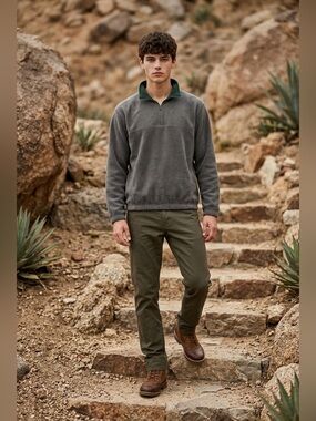 Men's Merrill & Forbes Outfitters Gray Fleece Quarter-Zip - Size XL - NWOT